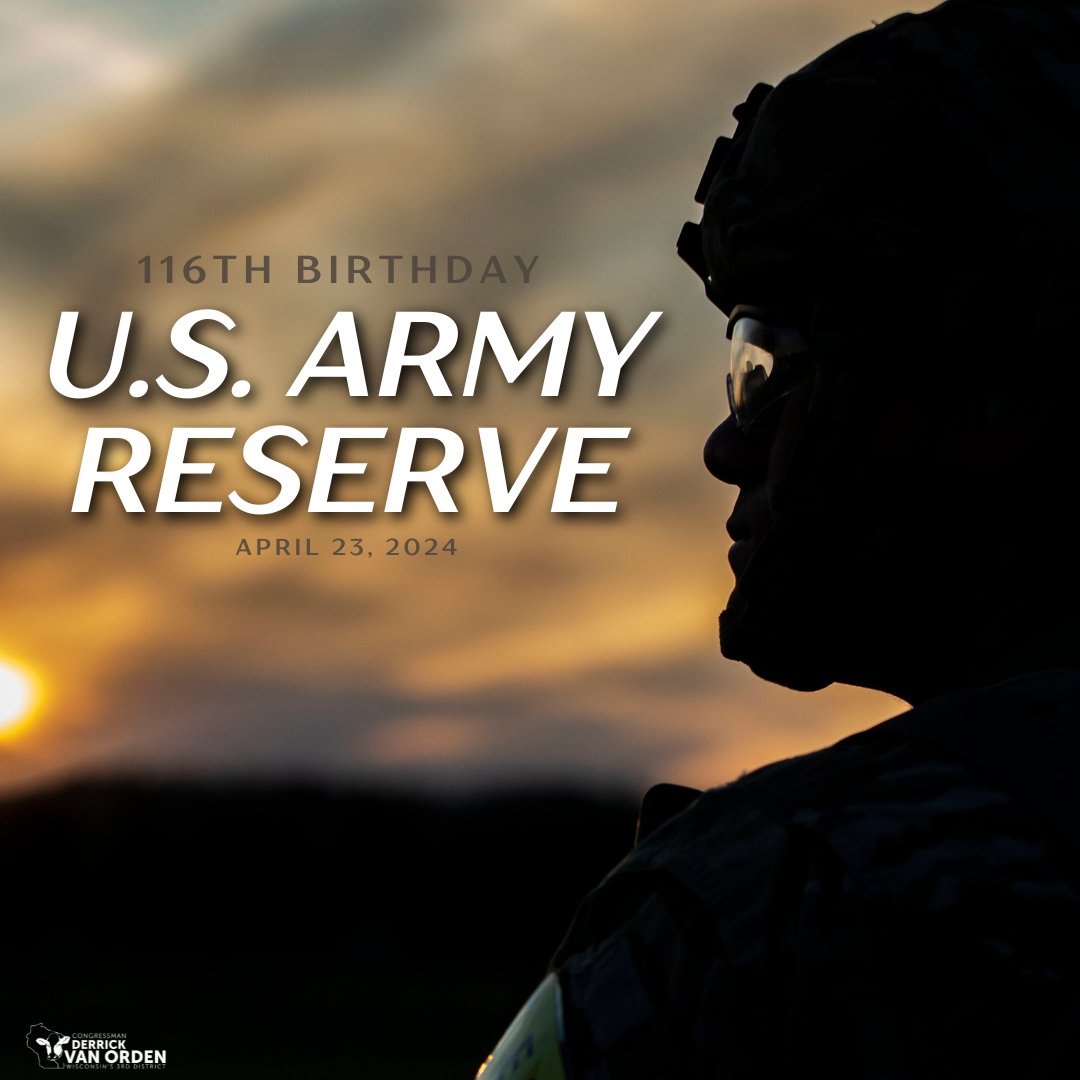 Happy birthday to the @USArmyReserve! Thank you for your service to our nation.