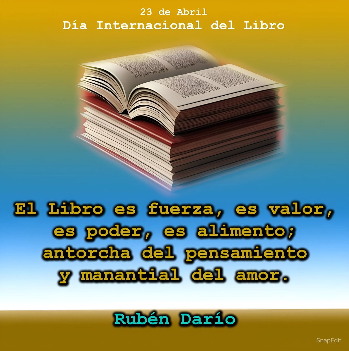 🇳🇮🕊 Día Internacional Del Libro... #23DeAbril #Nicaragua #4519LaPatriaLaRevolución #SomosVictoriasVerdaderas @TE2021