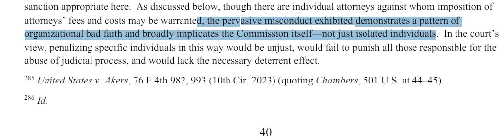 RichardHeartWin's tweet photo. SEC lawyers Michael Welsh and Joeseph Watkins that were on the Debt Box case resigned. The Debt Box case is where the court sanctioned the SEC for "gross abuse of power" Apparently they were given the option to resign or be fired. SEC org blamed. https://t.co/sxssQEsa83 https://t.co/9gT2nUQ3O5