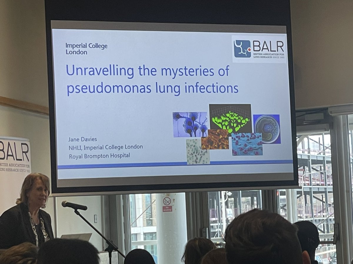 Jane Davies from imperial college completing the day with one of my favourite topics- battling pseudomonas lung infections 
#BALR2024