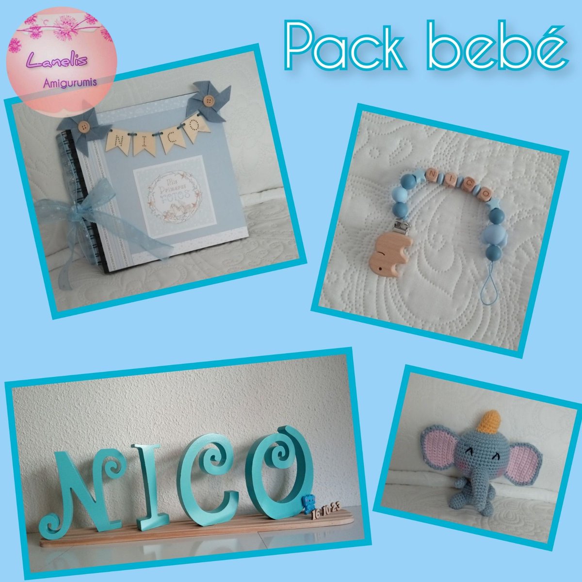 Pack regalo baby shower para un chiquitín muy especial y querido ❤
#regalosciudadreal #regalosoriginales #artesaniaciudadreal #artesanosporelmundo #regalospersonalizados #handmadewithlove #babyshower #regalosbebe