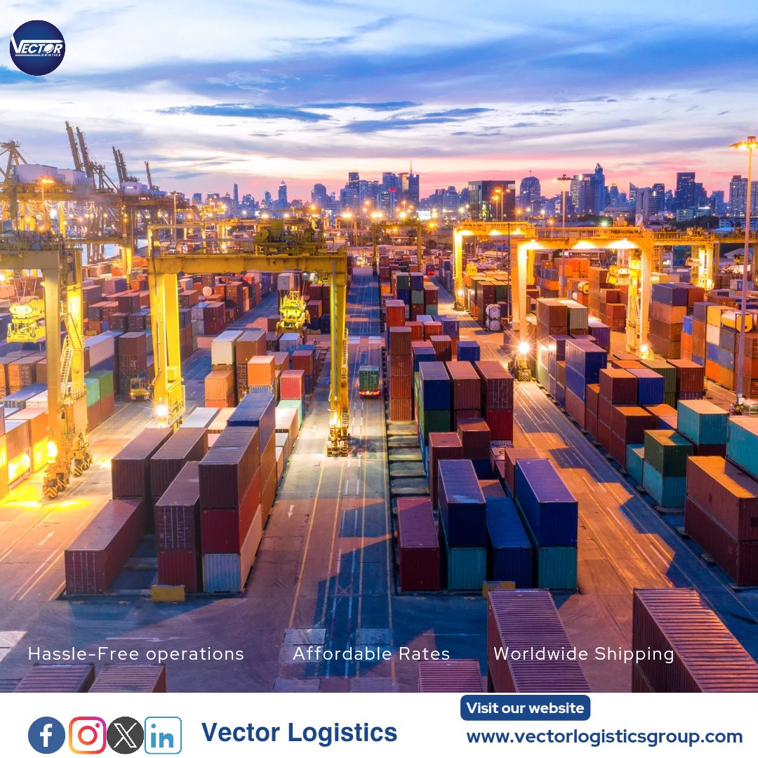 We make you lead the best way with our innovative solutions for your better future
Get ready to handle future challenges, delivering a wide range of logistics solutions with the aim of providing hasslefree #freight forwarding services worldwide.

📧 info@vectorlogisticsgroup.com