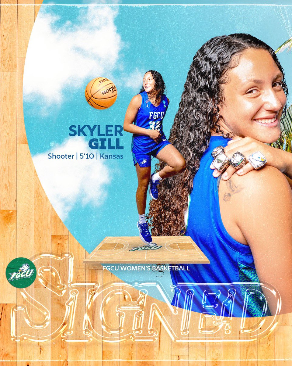 FGCU_WBB's tweet photo. 𝙒𝙚𝙡𝙘𝙤𝙢𝙚 𝙩𝙤 𝙩𝙝𝙚 𝙉𝙚𝙨𝙩 🦅

✅ ASUN Freshman of the Year (2022)
✅ 2-time ASUN Defensive Player of the Year
✅ NCAA Tourney experience with Kansas

#Raining3s https://t.co/br5I5U99DK