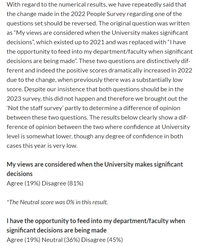 @qm_ucu @bingle_colin @UniOfSurrey @timeshighered @GdnUniversities @uniofsurreyVC @SaveSurreySLL @TheStagSurrey @DrJoGrady @ucu @BBCSurrey Solidarity @qm_ucu, @UCUSurrey has also needed to address questions on the @Uniofsurrey staff surveys re staff confidence - even to the point of conducting our own [see letter to @uniofsurreyvc Feb 2024]: surrey-ucu.org.uk/open-letter-to…