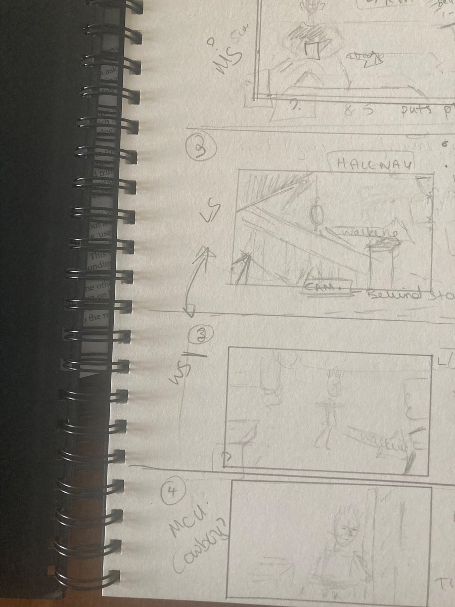 After a great ‘How To Storyboard’ by @ splitwigs at @nftsfilmtv , this is me attempting to #storyboard my #proofofconcept 😵‍💫 Easier said than done!😅 #filmmaking #screenwriter #director  🎥