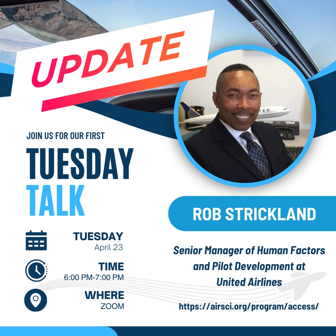 Starting tonight at 6pm!

If you already registered, you're all set – no need to register again and there are still spots available for anyone who wants to join. See you there!

Register: airsci.org/program/access/