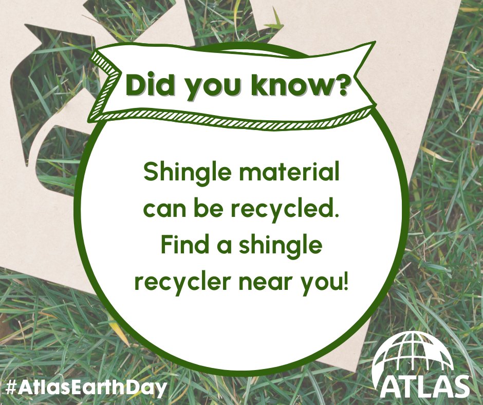 Do you have shingle waste from your last install? Don't dump it, recycle it! Shingle material is recyclable, and you can find your nearest recycling facility here: cdrecycling.org/find-a-c-d-rec…