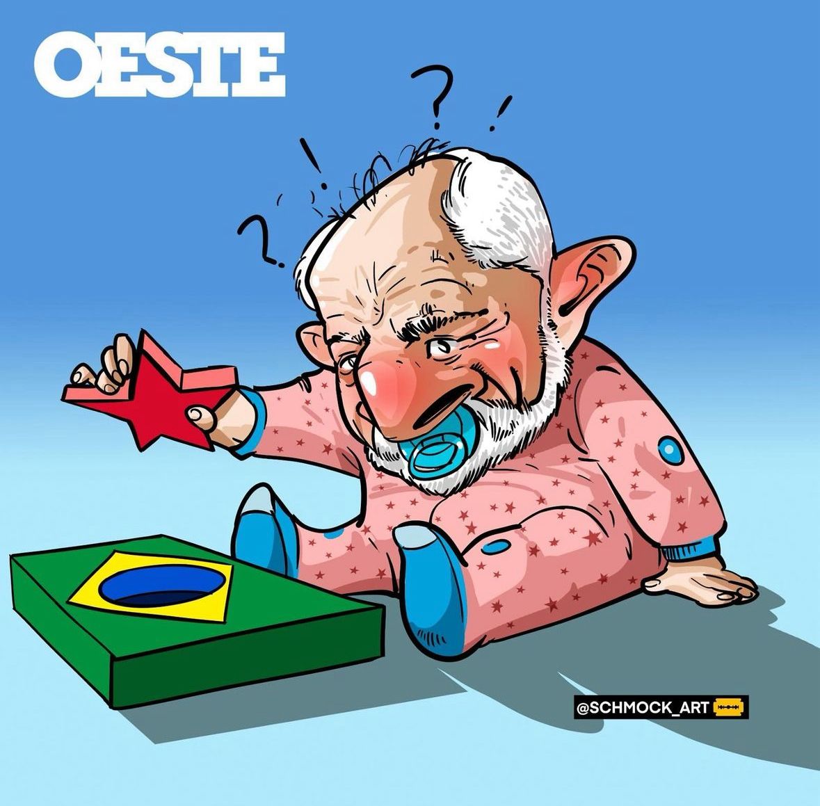 Não sou muito de fazer brincadeiras nas minhas redes, mas esta imagem representa algo muito sério: ou seja, a esquerda não se encaixa no Brasil. Mas com as verdades vindo à tona, tenho a certeza de que o Brasil voltará para quem realmente quer o bem da nação. #ForaLula