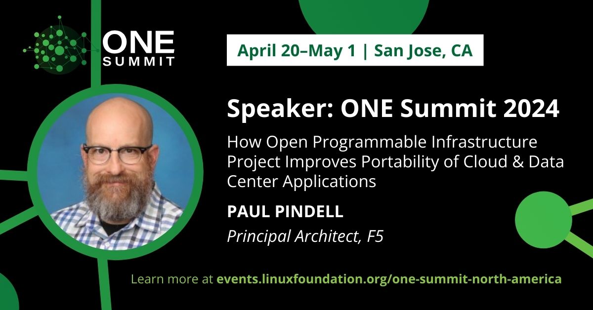 opi_project's tweet image. In 1 week! @OPI_Project will be at #ONESummit with a booth and a presentation by @F5&apos;s @ppindell on April 30 at 2 pm. Add this to your schedule here: hubs.la/Q02tNQWy0 @LF_Networking @LF_Edge #OPIProject