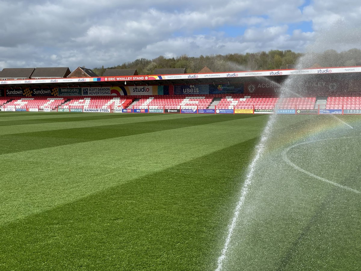 ben_kay8's tweet photo. Game 2 of the day and all set for our @ASFCacademy game V Morcambe.
Pitch has had a double cut and mark.
Still not as much growth as we would have liked but temps arnt really there yet.
Penultimate game of the season! 
#andrest
@woodford_simon https://t.co/coXFegeo5K