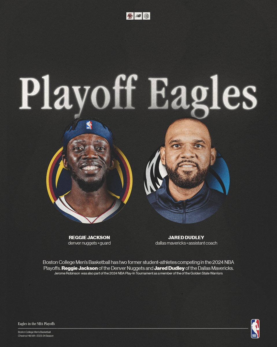 Playoff Eagles 🦅 Good luck to Reggie & Jared in the 2024 NBA Playoffs!