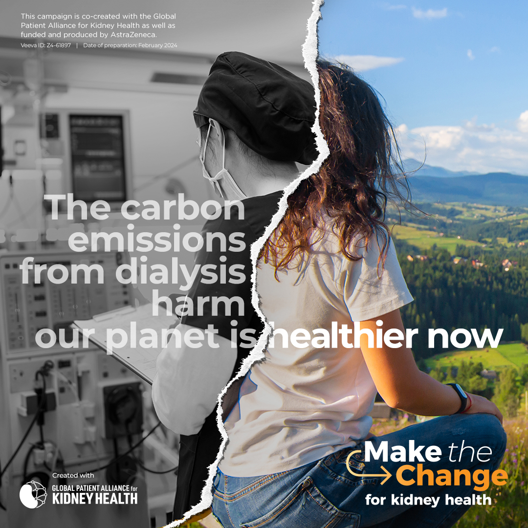 Diagnosing chronic kidney disease (CKD) earlier can help reduce the need for dialysis. This would lower the environmental impact of CKD by reducing the need for fresh water and electricity, lessening carbon emissions and healthcare waste. Learn more: learn.az/6012bciYM