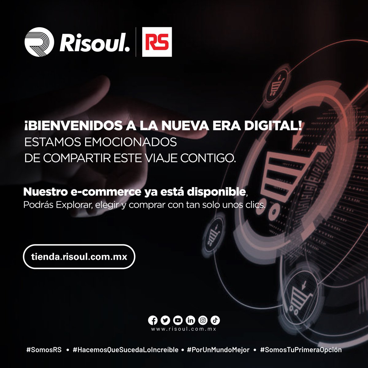 Bienvenidos a la nueva era digital

Estamos dando un paso audaz hacia la era digital y queremos compartir este emocionante momento contigo.

Conoce nuestra nueva plataforma aquí: hubs.la/Q02tJn0M0
#SomosRS #HacemosQueSucedaLoIncreíble #PorUnMundoMejor #SomosTuPrimeraOpción