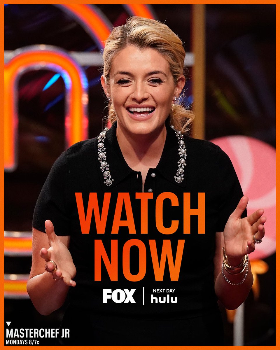 All smiles from @DaphneOz! The latest #MasterChefJunior episode is now available to stream on @hulu!