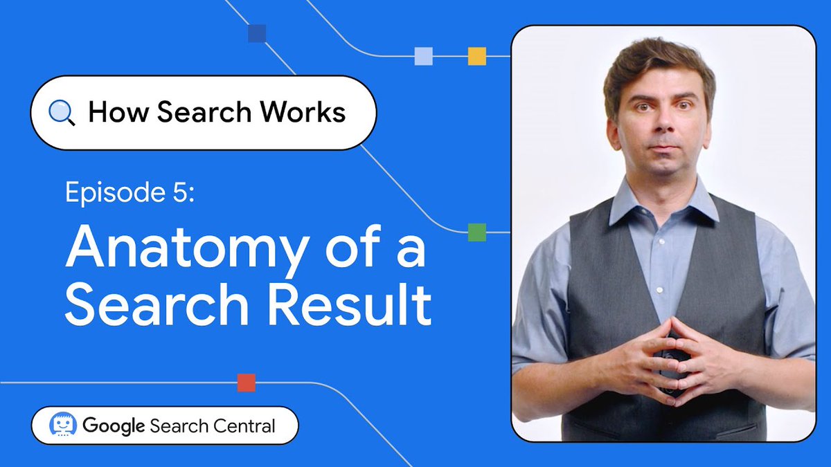 From how search crawls web pages to how search serves pages, @methode has explored #HowSearchWorks on YouTube. Join Gary for the final episode as he discusses the anatomy of a search result. → goo.gle/3JwGh7e #GoogleSearch