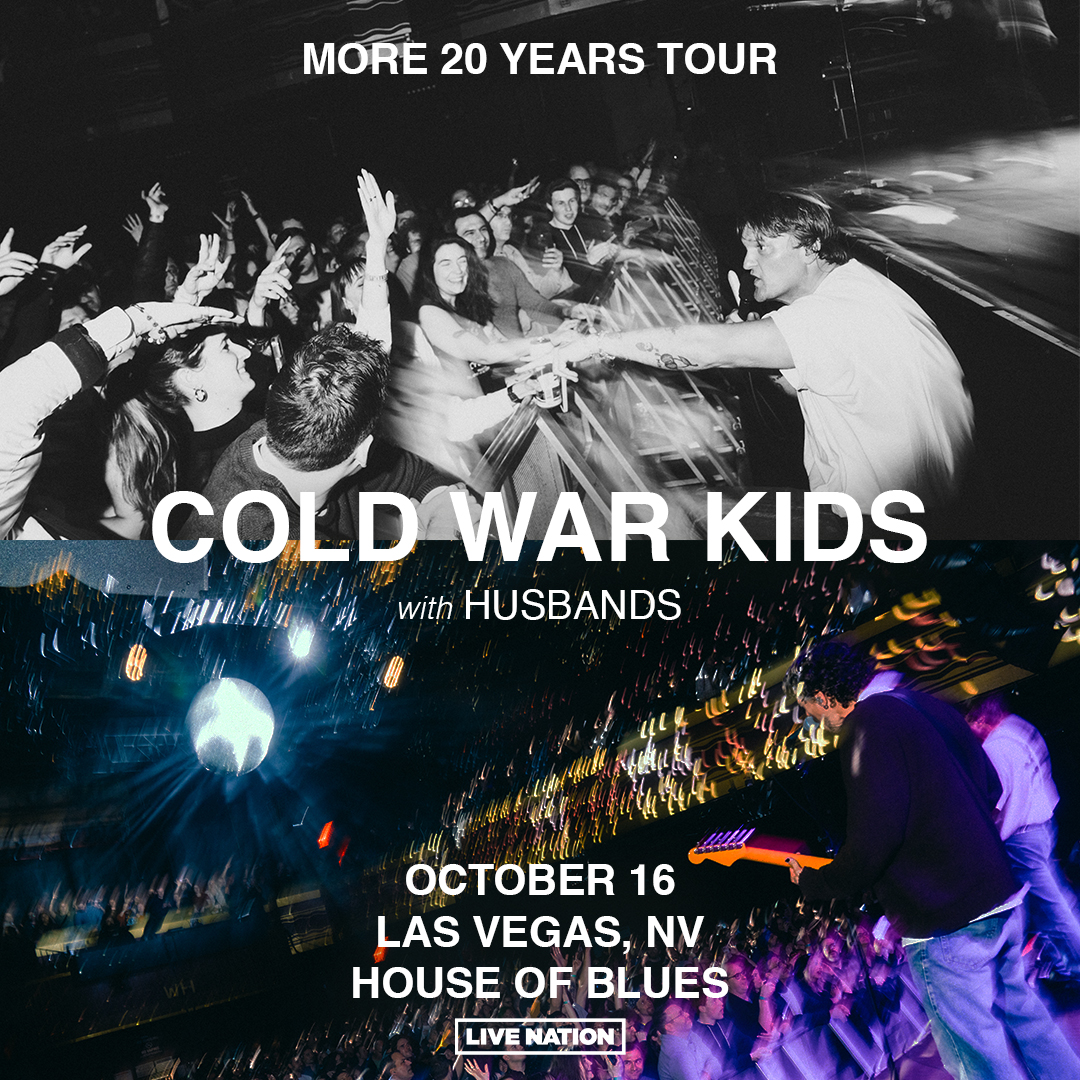 JUST ANNOUNCED 🚨 California's finest @coldwarkids are storming onto our stage on 10/16 for their More 20 Years Tour! 👉 Presale starts 4/25 @ 10AM. Use Code: RIFF 👉 Tickets On Sale 4/26 @ 10AM Get Tickets 🎫 livemu.sc/3xVK7UQ