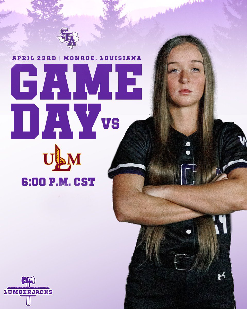 A midweek matchup in Monroe. SFA 🆚 ULM ⏰ : 6:00 PM 🎥 : None 📊 : bit.pulse.ly/hoovfzyvvf 📰 : bit.ly/3UvdmqE #AxeEm x #RaiseTheAxe