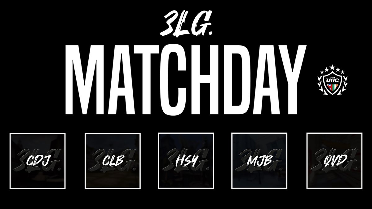3LGcs's tweet photo. 💪 MATCHDAY!

Come support us in our first ever match 🖤

🆚 Team Maayz
⏰ 8.30pm BST
🏆 @UKICircuit Division 4
📺 https://t.co/iLvfxqi6VK

#3LG https://t.co/Cjq9k3hzJb
