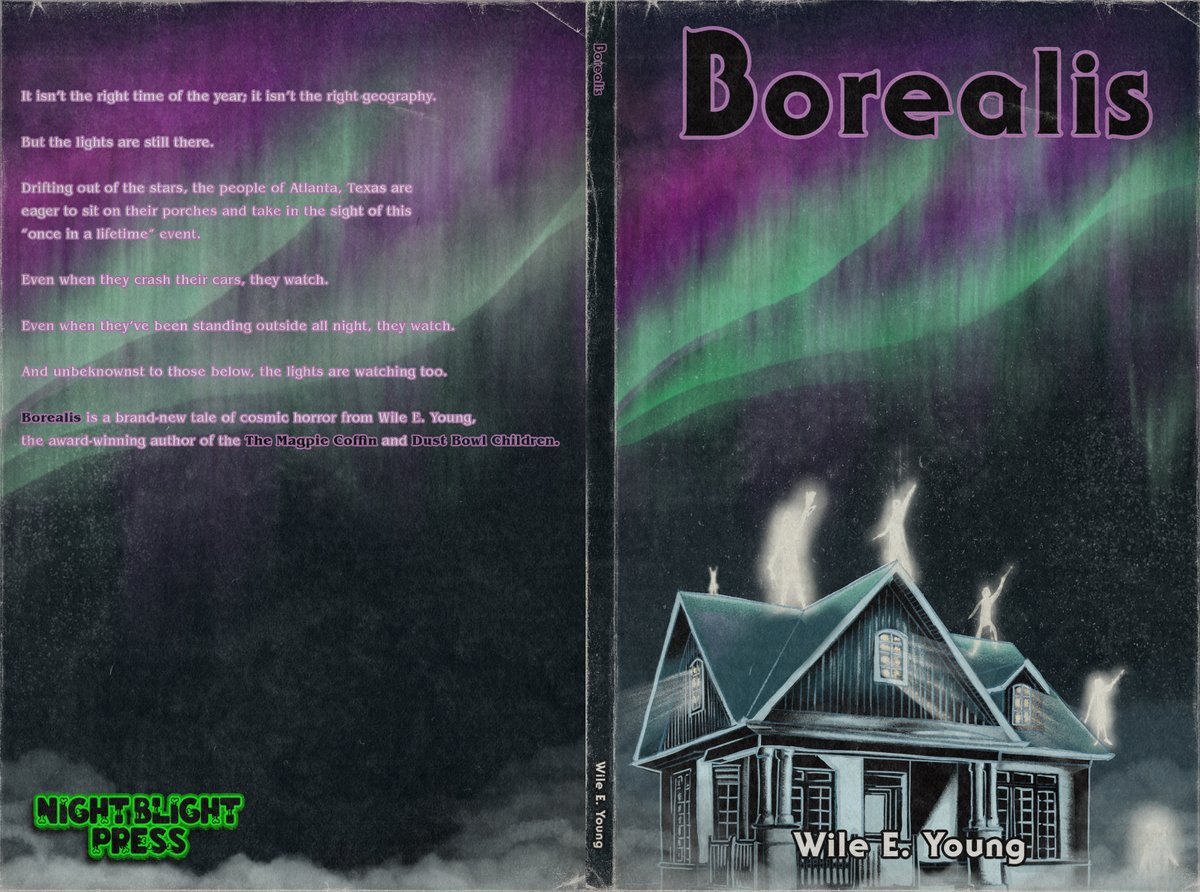 My cosmic horror novella, BOREALIS, is now available on Kindle and Paperback through Amazon. It's set in my hometown, the first of hopefully many. Described as a 'delirium of the senses', don't miss out. L1nk in the comments.