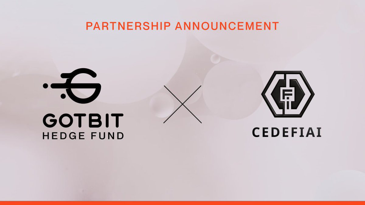 Gotbit Hedge Fund is excited to announce a partnership with @CeDeFiAI $CDFi represents the future of cryptocurrency management, established as a unified platform to solve fragmentation problems in the crypto markets, offering an all-in-one solution, streamlining complex