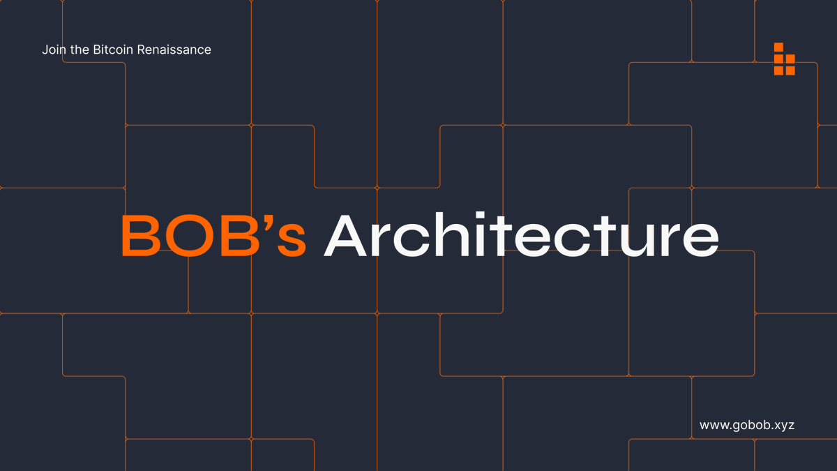 1/

Security meets flexibility in BOB’s architecture.

While other platforms force a trade-off, BOB offers the unmatched security of #Bitcoin with the adaptability and speed of #Ethereum.