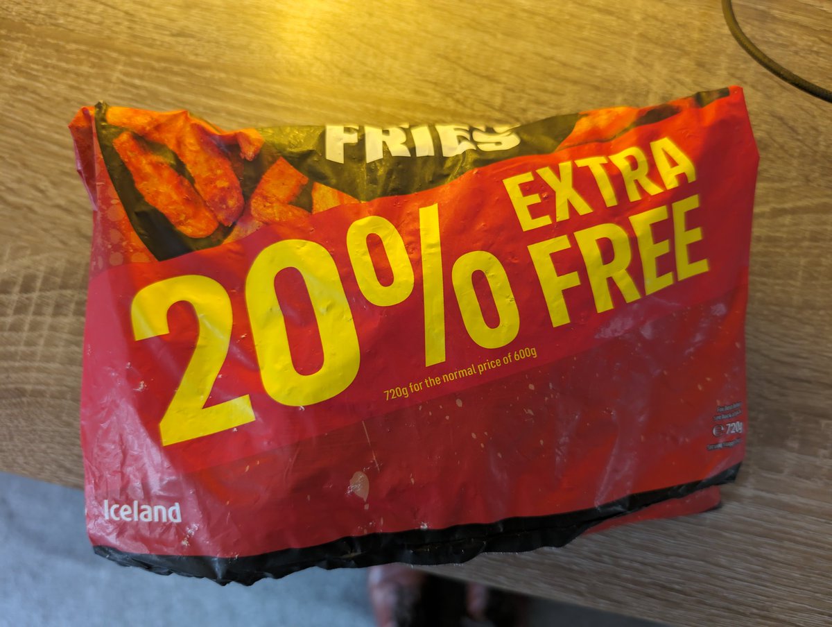 20% extra plastic free right, certainly no product @IcelandFoods