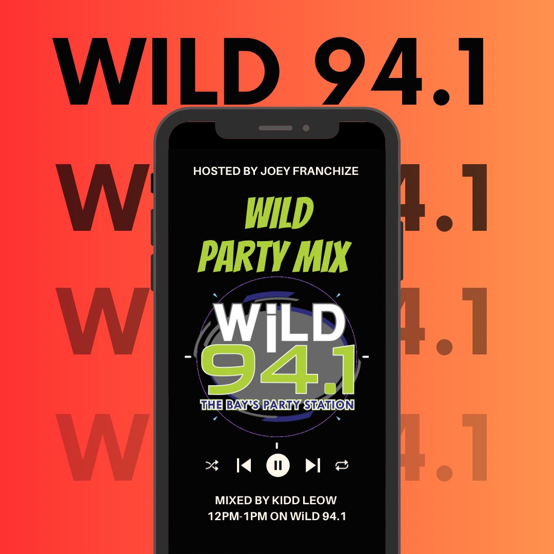 ‘WiLD 🌀 PARTY MIX’ is on 12pm-1pm with @JoeyFranchize 🎤 @VJKiddLeow 🎧 turn up WILD 94.1! Tap in on your 📻, wild941.com , or get the app apps.apple.com/us/app/wild-94…