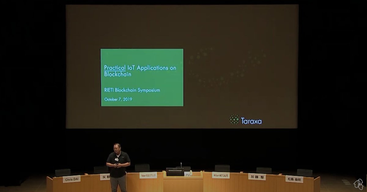 #BUIDL on $TARA b/c we have a reputable team. 

@reedvoid delivered lectures at #Stanford on #Taraxa's technology, and was invited by the Japanese gov. (@RIETIenglish) to talk about decentralized #IoT use cases: buff.ly/3JkVFn1 

Bet on $TARA: taraxa.io/grant