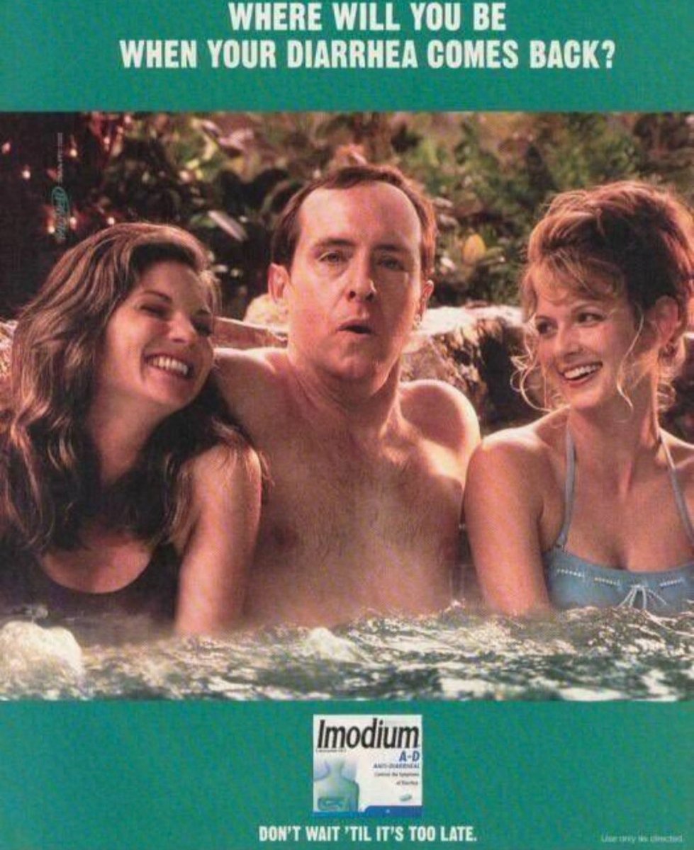 Imodium had some wild — and probably very effective — ads in the late 90s.