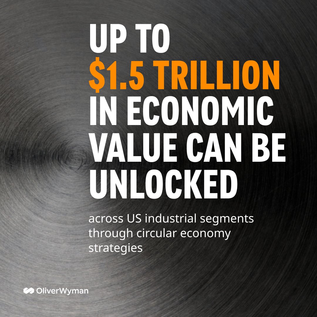 Embedding #circulareconomy strategies in just three segments crucial to industrial #decarbonization can deliver significant #economic opportunities and reduce US greenhouse gas emissions by up to 16%. Read more in our report with @circulareconomy > owy.mn/49I4a6s