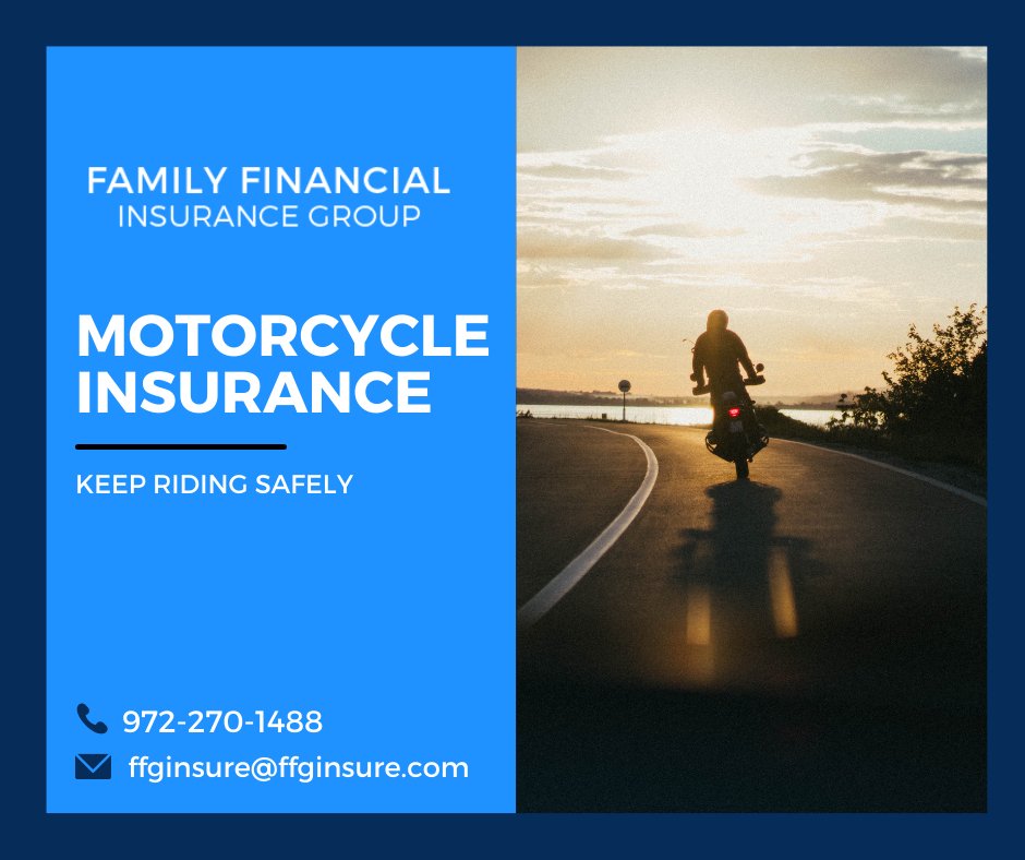 Accidents happen, but we've got you covered at Family Financial Insurance! Get peace of mind with our reliable motorcycle insurance. Call us today & ride worry-free!
ffginsure.com/motorcycle-ins…
#FamilyFinancialInsuranceGroup #MotorcycleInsurance #texasinsurance #texasinsuranceagent