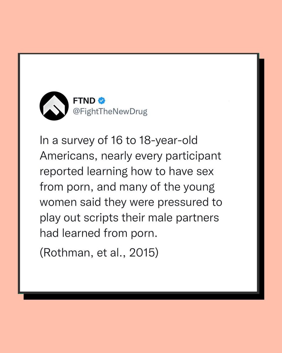 Many young Americans are turning to porn for sex education, which in turn is impacting their real-life relationships negatively. 💔 It's time to take action and educate our youth about the dangers of this influence. 🔗 - ftnd.org/3VwTpAw #FightTheNewDrug #FightForLove