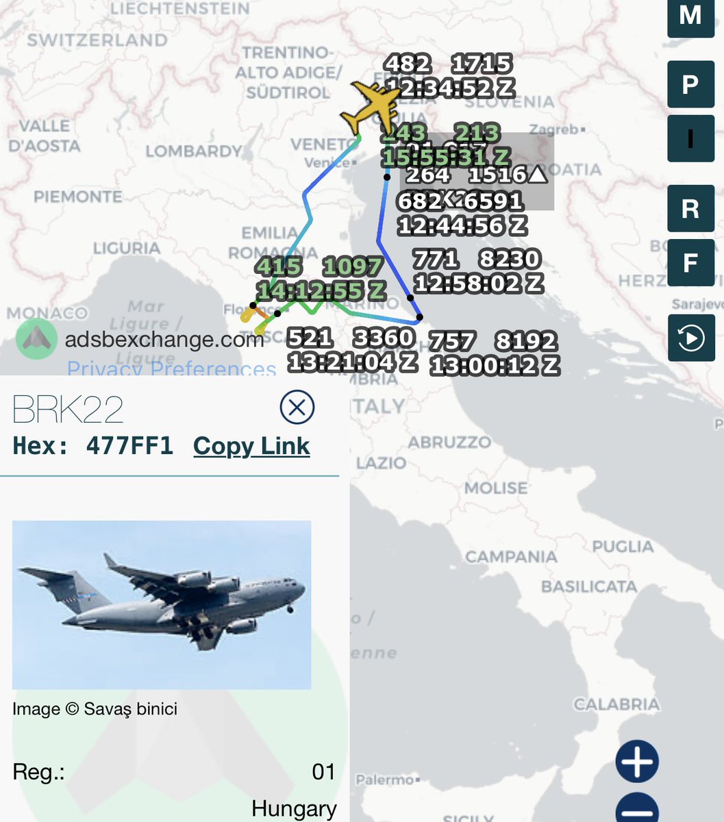 BRK22 - 08-0001 - 477FF1

SAC Heavy Airlift Wing's C17A departing again from Aviano.