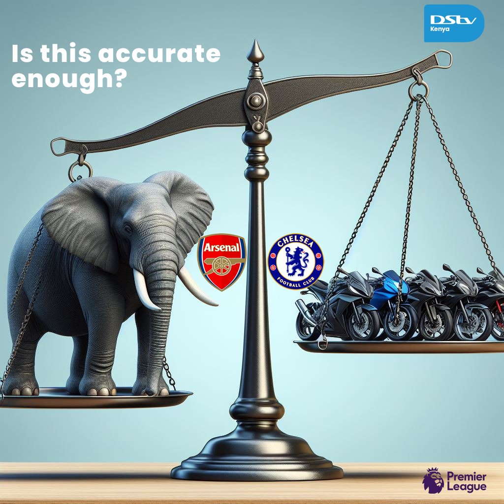 Mafans wa Arsenal wanasema bado ‘ndovu ni kuu’ & London is still red! Chelsea fans do you agree? 🤔👇🏽 ⚽ #ARSCHE | 10 PM | Ch. 223 ⚽ To Stream 📲: bit.ly/DStvStream Download #MyDStv App or Dial ✳423# to get connected to DStv Compact for KES 3,700 #PremierLeague