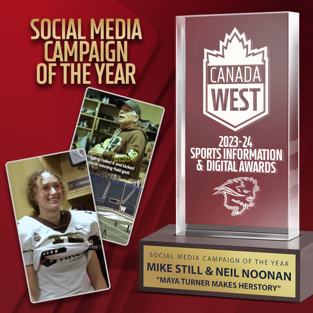 2024 SID Awards: Social Media Campaign of the Year 📲 When Maya Turner made HERstory last September, the @umbisons SID team of Mike Still and Neil Noonan went to work behind the scenes, ensuring the story could be celebrated by millions of people across Canada and beyond!