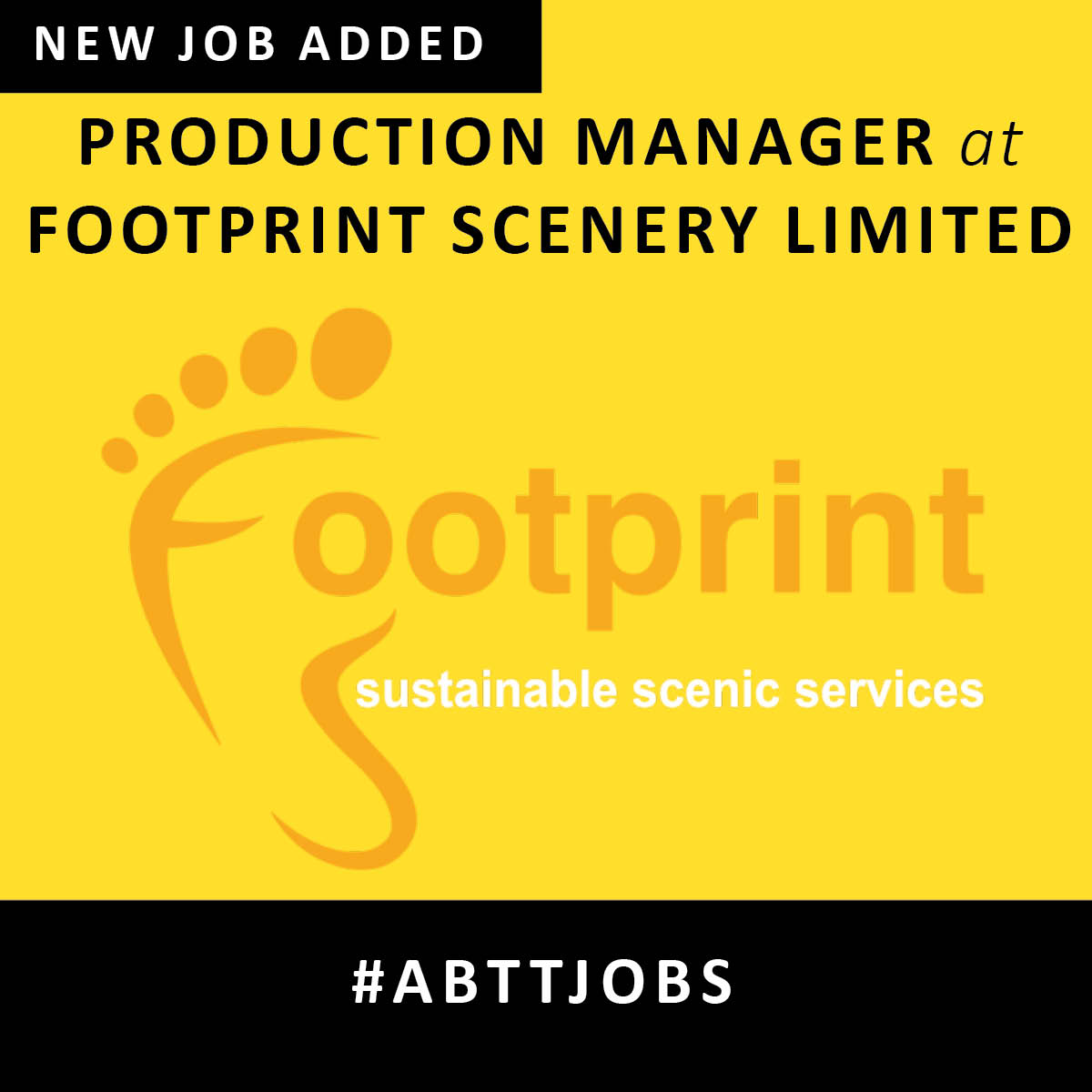 Footprint Scenery Limited are looking for a Production Manager of all scenery construction and prop making projects in their workshop and on site when required with a strong focus on sustainability. Find out more and apply here: abtt.org.uk/jobs/productio… #ABTTjobs