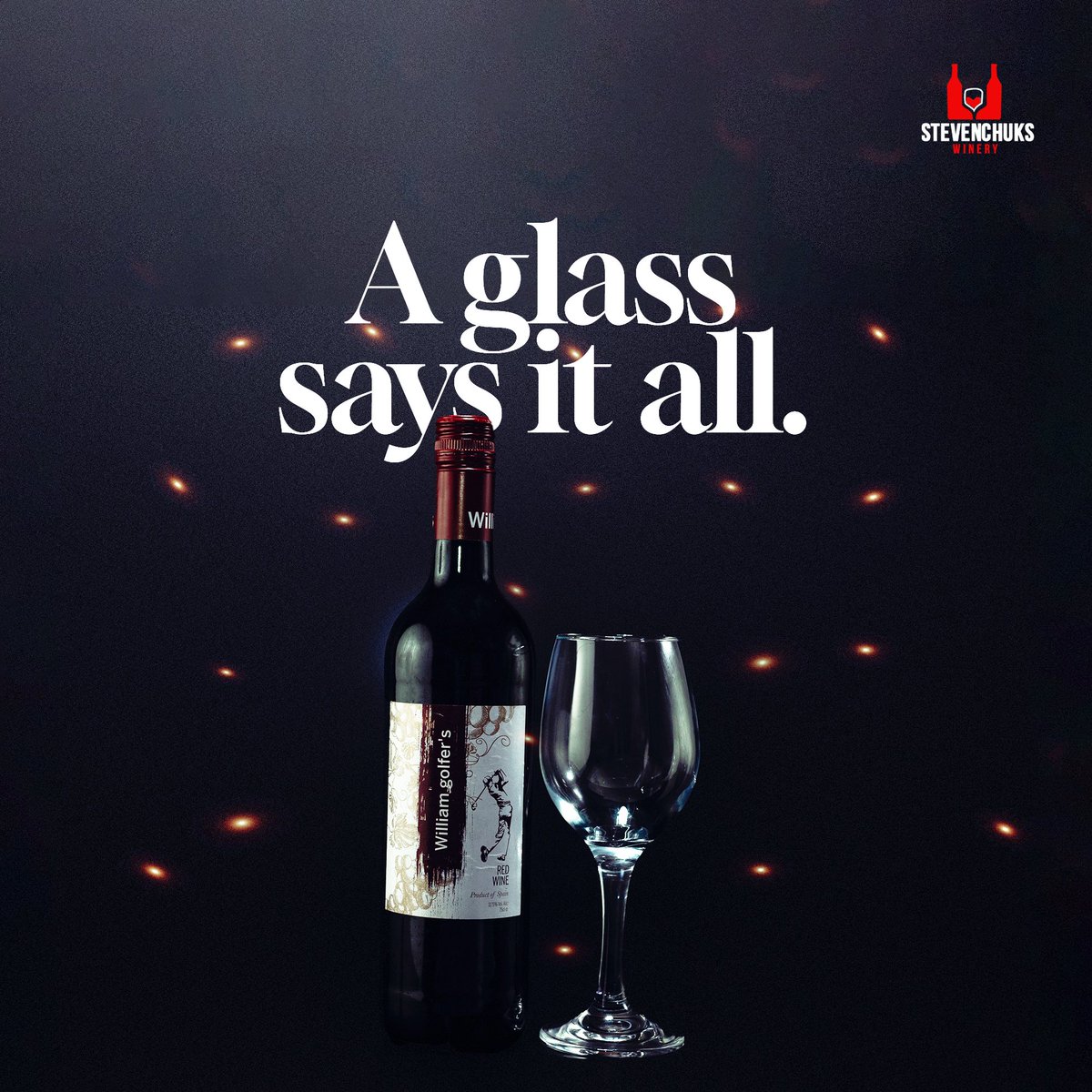 A glass of Williams Golfer Wine says it all - elegance, excellence, and a celebration of the finer things in life.

#Luxury #WilliamGolfer #PremiumWine #Wine #DrinkResponsibly #StevenChuksWinery