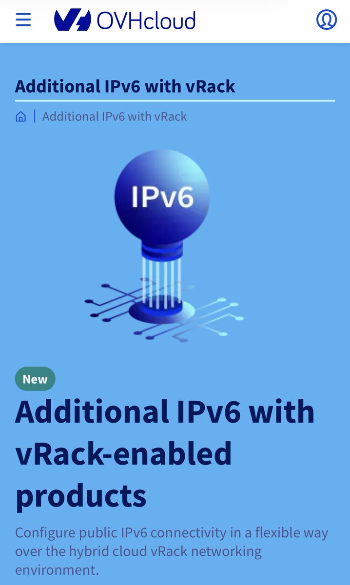 On change toute l’infra de routage de vRack, qui arrive avec IPv6, mais aussi BGP entre les serveurs dans le vRack :) labs.ovhcloud.com/en/additional-…
