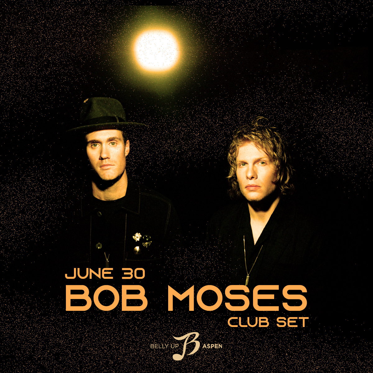 House music duo Bob Moses bring their club set 6/30! Presale starts Thu, 4/25 @ 10am MT. Sign up by 8:30am MT 4/25 to receive the presale code: bit.ly/3W7woV8