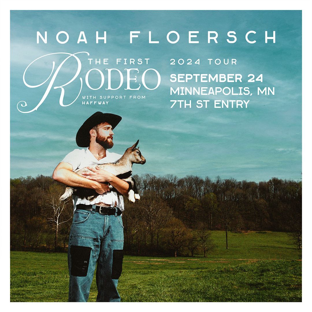 Just Announced: @noah_flo: The First Rodeo Tour with HAFFWAY in the 7th St Entry on September 24. On sale Friday → firstavenue.me/3QbVGh9