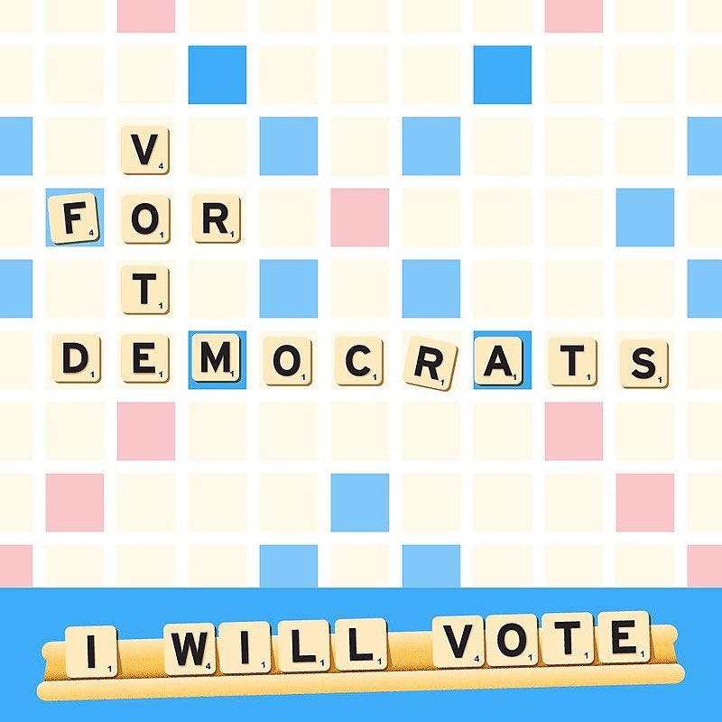 Scrabble is my favorite game, and Election season is my favorite time of the year. Lets make a plan so we can get out the vote and concentrate on voting for Democrats up and down the ticket, our rights depend on it. #VoteBlueToProtectYourRights #wtpGOTV24 #DemVoice1