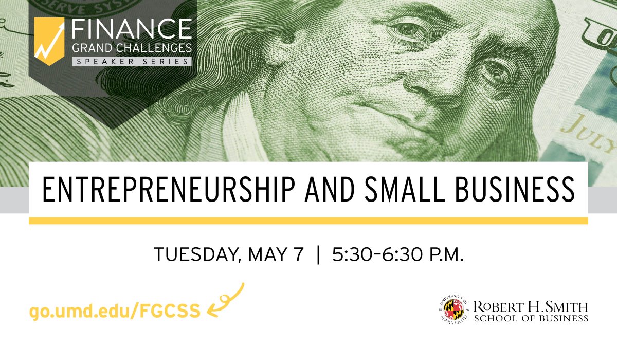 What is the future of small businesses and startups? Join us May 7 for “Entrepreneurship and Small Business” with guest speakers U.S. Senator Ben Cardin and Linda McMahon, former administrator of the U.S. Small Business Administration. brnw.ch/21wJ5Wn