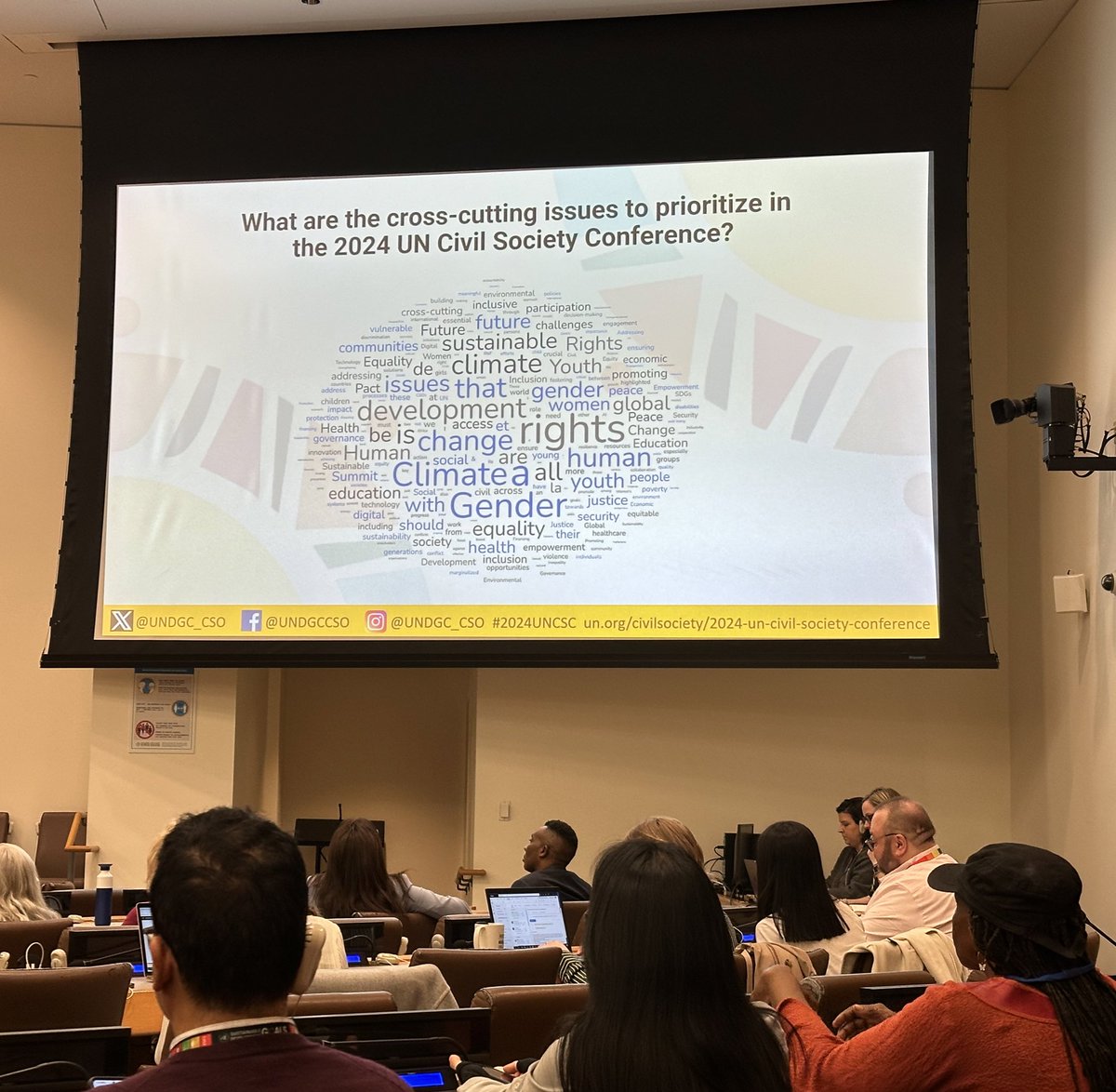 Cross-cutting keywords prioritized at the upcoming @UNDGC_CSO Civil Society Conference 2024 are very much resonating with the contemporary challenges of sustainable peace and development: climate, gender, youth, future, security… #2024UNCSC