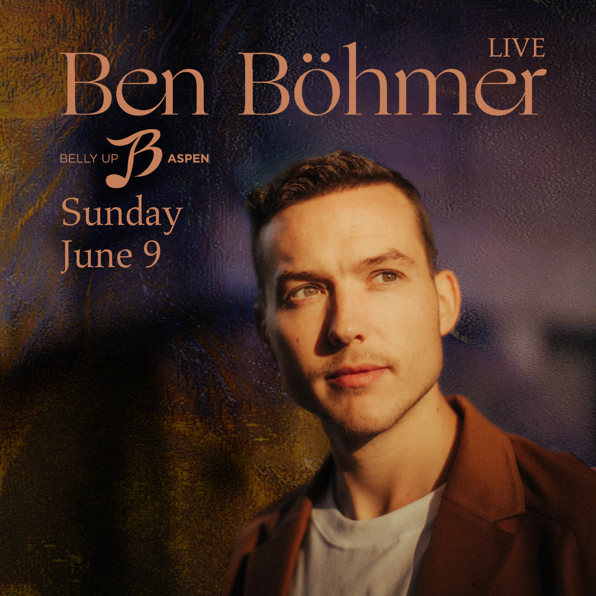 Melodic house DJ/producer Ben Böhmer brings his live show 6/9! Presale starts Thu, 4/25 @ 10am MT. Sign up by 8:30am MT 4/25 to receive the presale code: bit.ly/3W7woV8