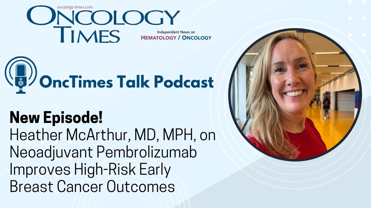 Heather McArthur, MD, MPH, discusses new data from the Phase III KEYNOTE-756 clinical trial, showing that adding pembrolizumab immunotherapy to #chemotherapy before and after surgery for high-risk #breastcancer resulted in better outcomes: ow.ly/OoRx50Rifqx #podcast