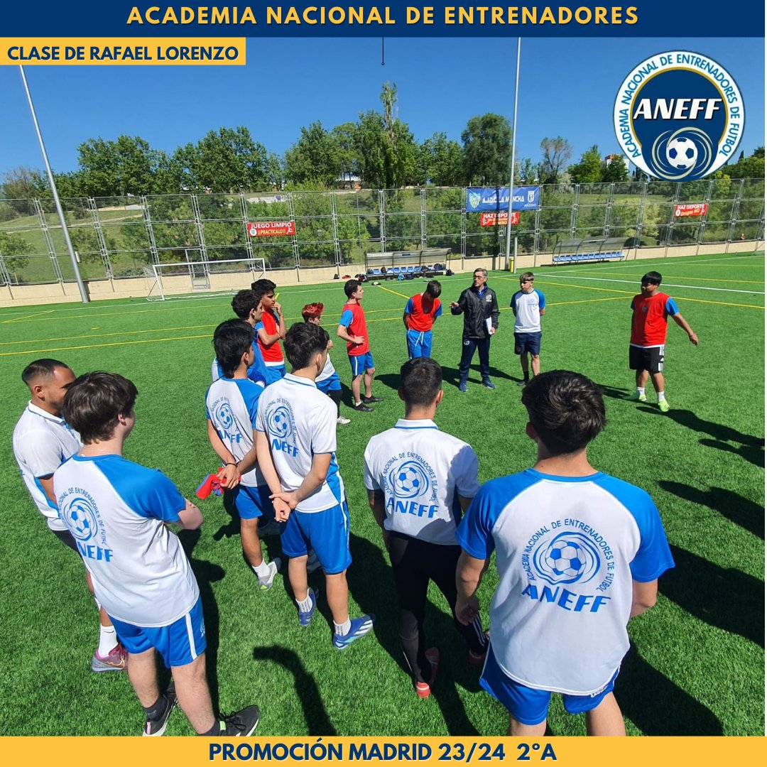 🔷En el día de hoy, nuestros alumnos de #Nivel2 de la delegación de #Madrid , han estado con nuestro profesor <a href="/rafaellr_coach/">Rafael Lorenzo Rico</a> en el campo de fútbol en la asignatura de #Técnica