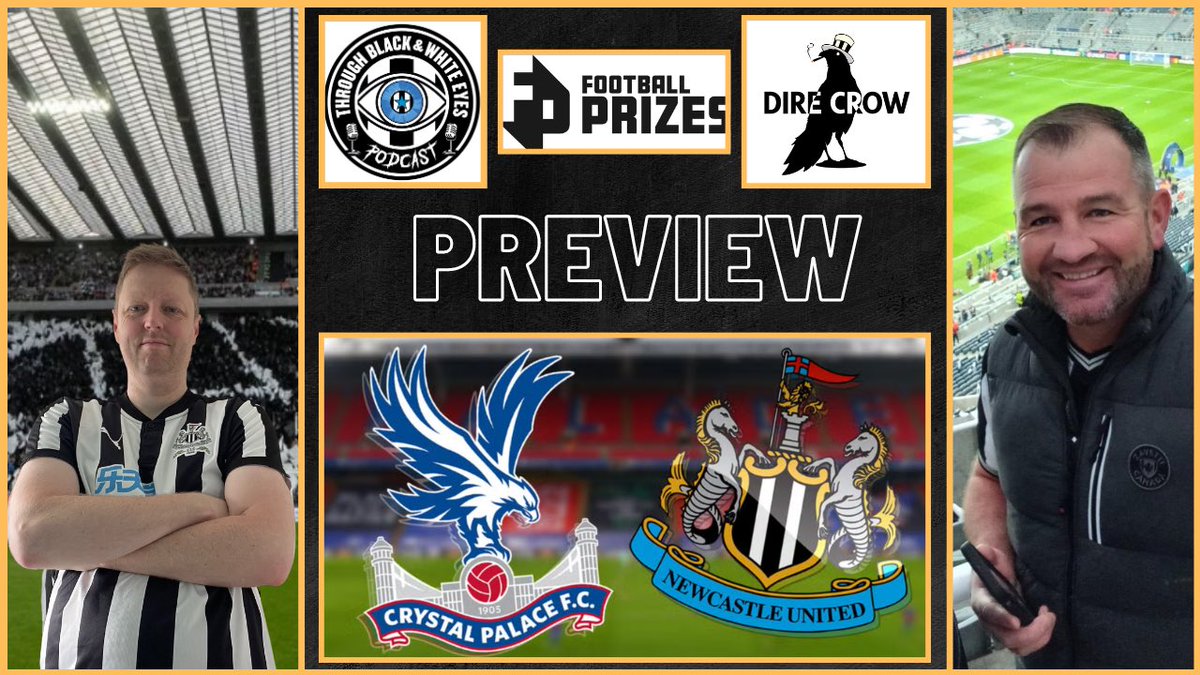 #CPFC V #NUFC A LOOK AHEAD youtube.com/live/-xZ3qfDW8… via @YouTube live 8:15pm on @ThroughBWEyes Should be a great laugh with @IanDavi48733068 @RightNUFC And for Palace @EZEboilingp1ss (account probs dead 🤣)