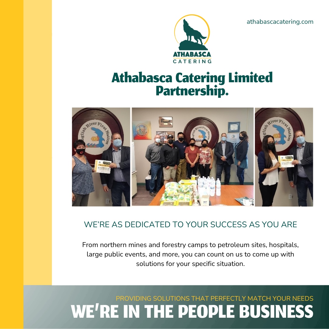 At Athabasca Catering Limited Partnership, we're dedicated to serving people first. 💼
.
Experience personalized services like never before! 🤝
.
.
.
#catering #cateringservices #corporatecatering #exploration #drilling