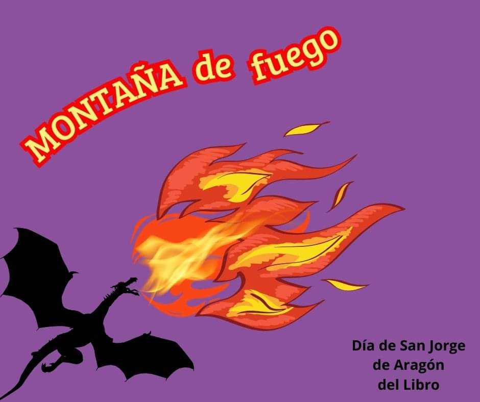 #fraseparapensar #montañas #fuego #Dragón #aragon #diadellibro2024 #sanjorge2024 #cartel