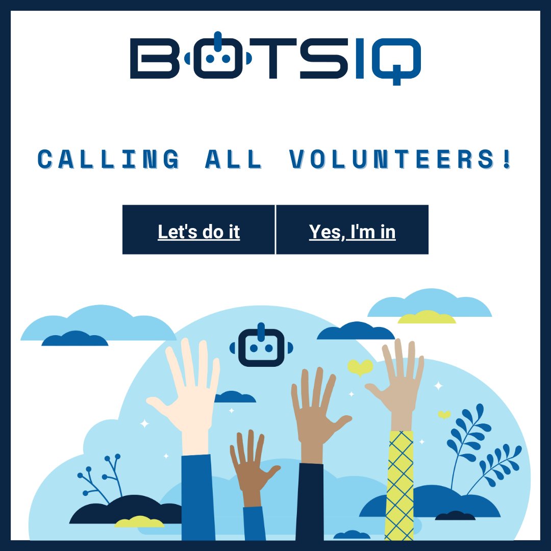 The 2024 #BotsIQ Finals competition starts on Friday, and we still need volunteers to help us set up! Please join us tomorrow at @PennWCalifornia to help get everything ready for our biggest event of the year so far. Free pizza included! Sign up here: botsiqpa.org/volunteer/